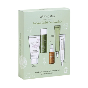 Soothing Trouble Care Travel Kit (Toner+Serum+Cream+Suncream+Gel cleanser)