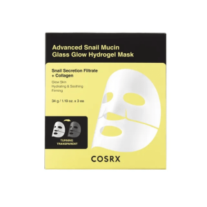 Advanced Snail Mucin Glass Glow Hydrogel Mask 34g 3ea