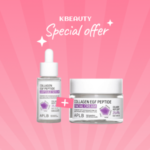 1+1 Collagen EGF Peptide Ampoule Serum 40ml & Collagen EGF Peptide Facial Cream 55ml