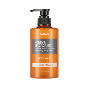 Honey & Macadamia Pure Body Wash Baby Powder 500ml